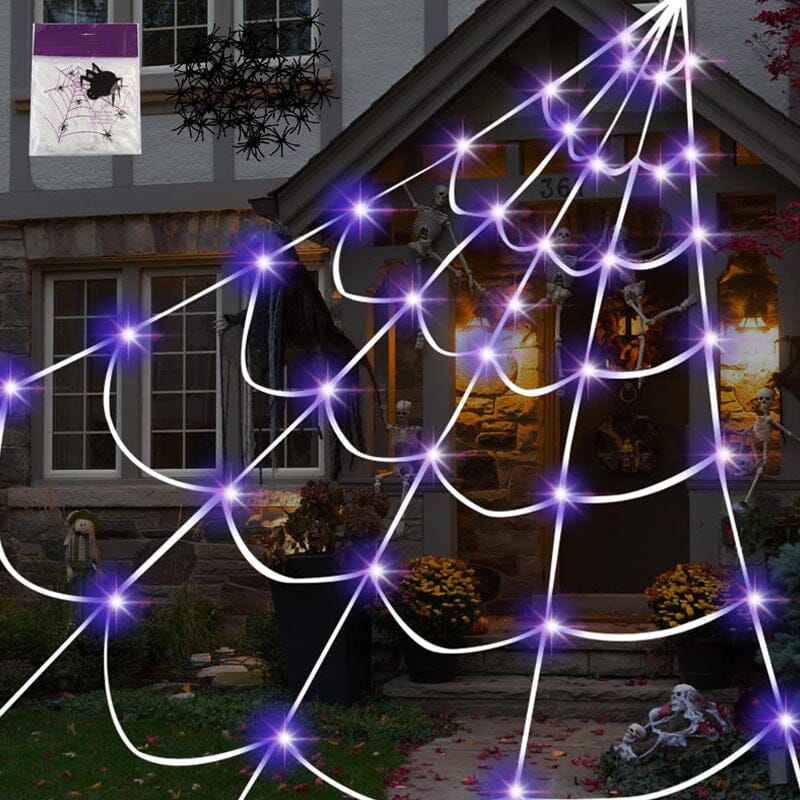 🕸️🕷️Halloween glowing spider web lights🎃