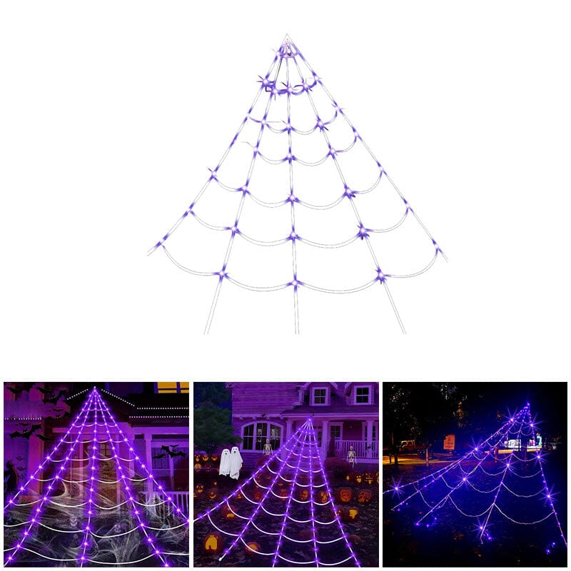 🕸️🕷️Halloween glowing spider web lights🎃