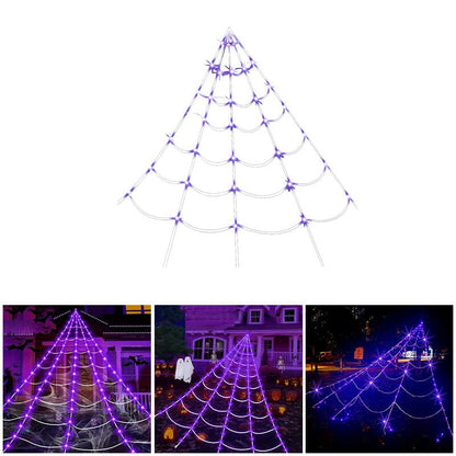 🕸️🕷️Halloween glowing spider web lights🎃