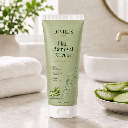 LOVILDS™ Natural Gentle Hair Removal Cream | For Women & Men, Sensitive Skin
