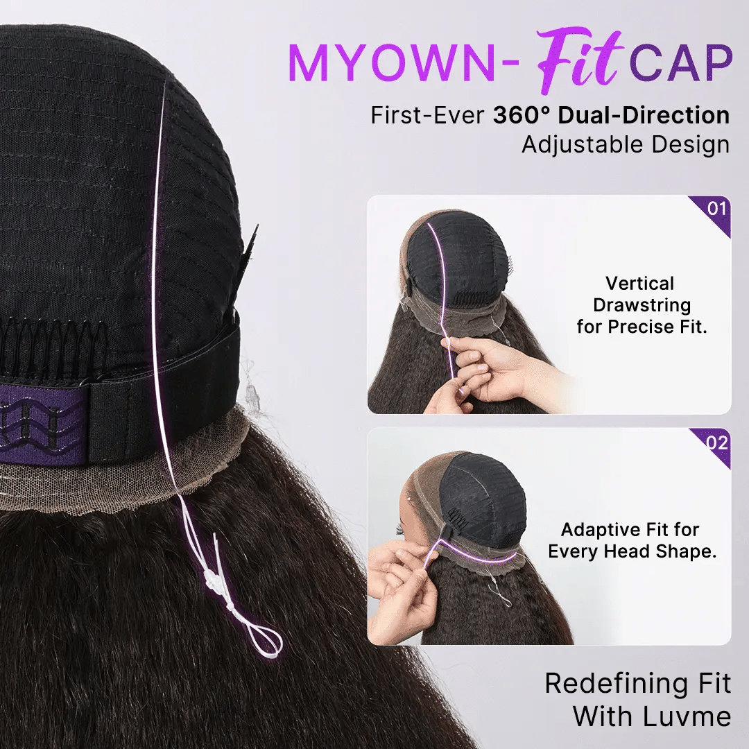 MyOwn-Fit™ 360 HD Lace Body Wave Wig Flexi-Fit Invisi Wig Pre-Cut Lace Natural Hairline