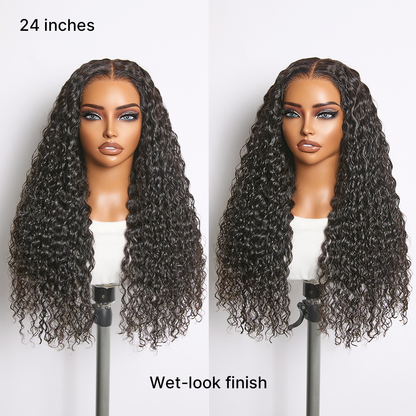 Luvme All-Day Comfort Wig 200% Density Deep Wave Glueless 7x6 Closure HD Lace Human Hair Wig Pre-Cut Lace