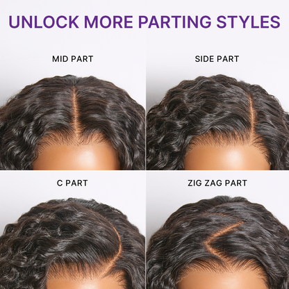 Luvme All-Day Comfort Wig 200% Density Deep Wave Glueless 7x6 Closure HD Lace Human Hair Wig Pre-Cut Lace
