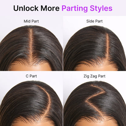 Luvme All-Day Comfort™ Wig Ombre Brown Silky Blunt Cut Bob Glueless 7x6 Closure HD Lace Wig Pre-Cut Lace