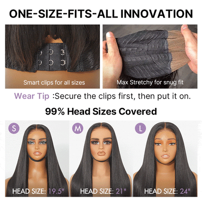 Luvme All-Day Comfort Wig 180% Density Soft & Full Water Wave Glueless 7x6 Closure HD Lace Human Hair Wig Pre-Cut Lace