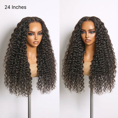 Luvme All-Day Comfort Wig 180% Density Soft & Full Water Wave Glueless 7x6 Closure HD Lace Human Hair Wig Pre-Cut Lace