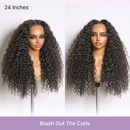 Luvme All-Day Comfort Wig 180% Density Soft & Full Water Wave Glueless 7x6 Closure HD Lace Human Hair Wig Pre-Cut Lace