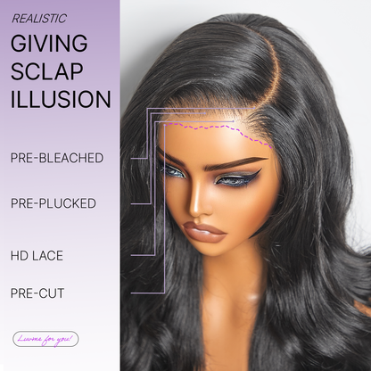 Luvme All-Day Comfort™ Wig PartingMax Glueless 7x6 Closure HD Lace Loose Body Wave Long Wig Pre-Cut Lace