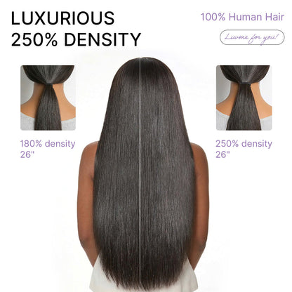 US Only | Luvme All-Day Comfort™ Wig 180% / 250% Density Bone Straight with Baby Hair PartingMax Glueless 7x6 Closure HD Lace Wig Pre-Cut Lace