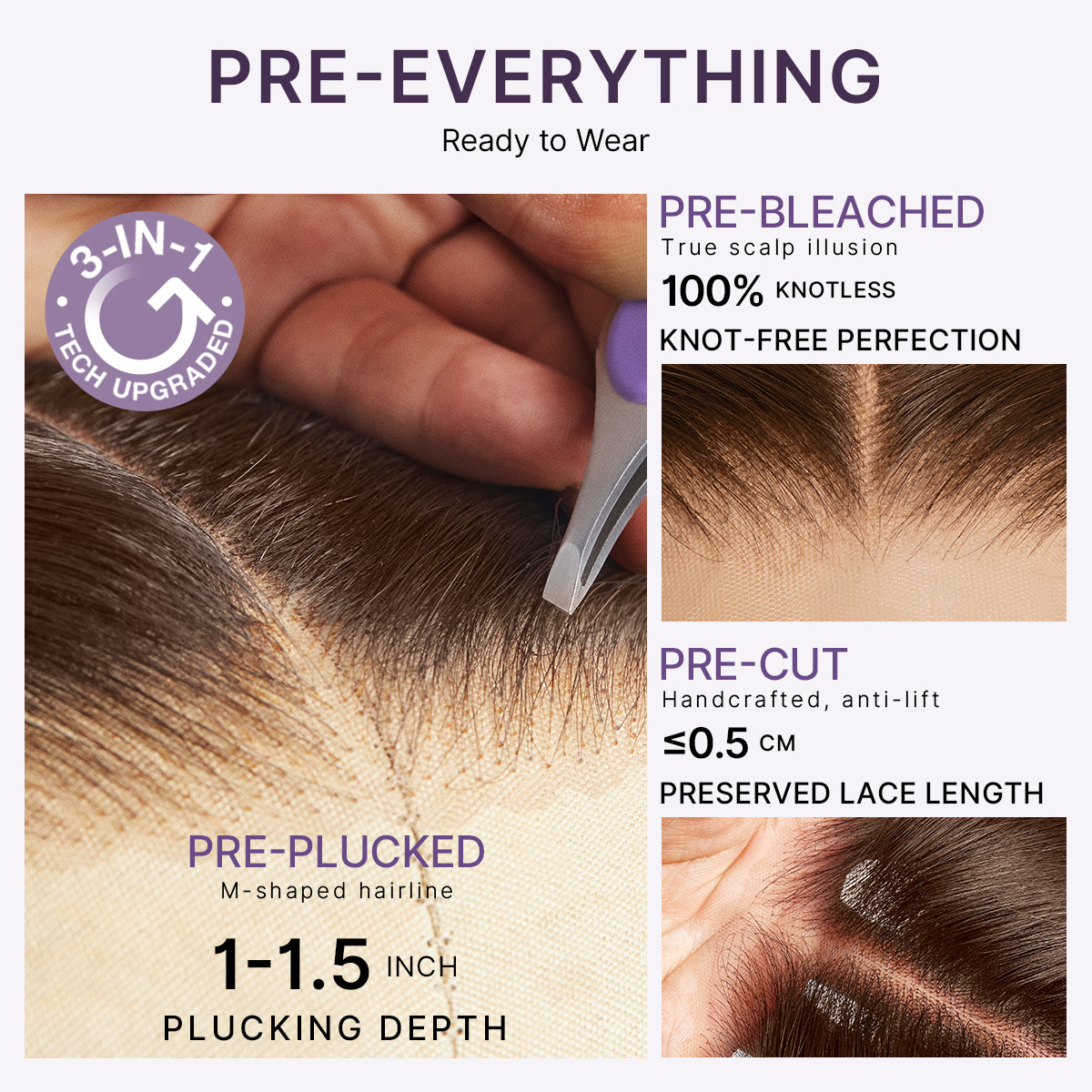 Rich Chocolate Brown Silky Straight 180% Density Glueless 13x4 Lace Frontal Wig Pre-Cut Lace