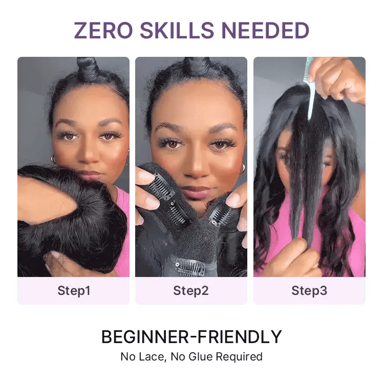 True Scalp V Part 180% Density Burmese Curly Finger Coil Ends Glueless Human Hair Wig with Flexi-Fit Drawstring
