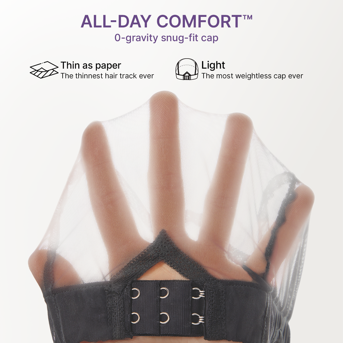 Luvme All-Day Comfort™ Wig 180% Density Ombre Brown Butterfly Cut Layered Light Yaki Straight Glueless 7x6 Closure HD Lace Human Hair Wig Pre-Cut Lace
