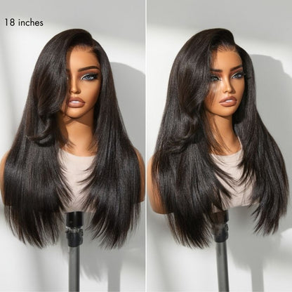 MyOwn-Fit™ PartingMax Glueless Wig 180% Density Loose Body Wave / Light Yaki Straight Ready to Go 7x6 Closure HD Lace Pre Cut & Plucked & Bleached