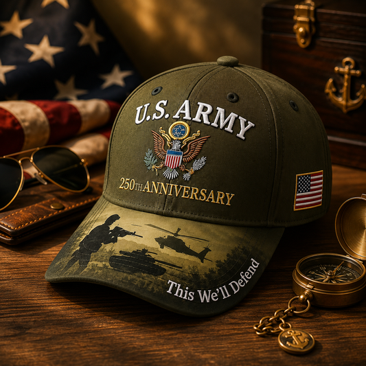 🔥 Father’s Day Sale - ❤️ U.S. Army 250th Anniversary Commemorative Embroidered Cap 🇺🇸