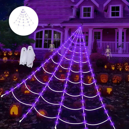 🕸️🕷️Halloween glowing spider web lights🎃