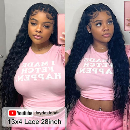 HD Lace Wigs Realistic 13*4 Lace Front Wigs Human Hair Deep Wave Skinlike HD lace Wig with Invisible Bleached Knots Pre Plucked Hairline
