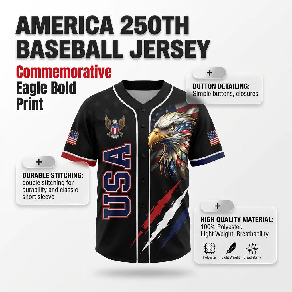 America 250th Baseball Jersey