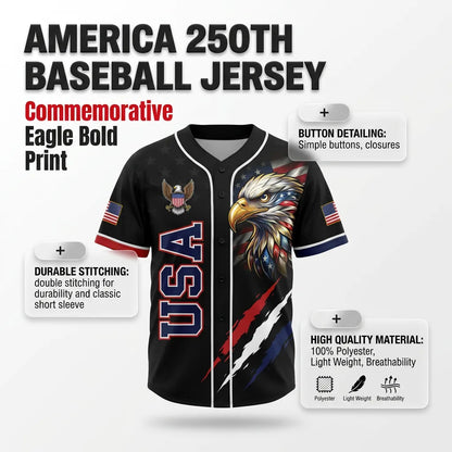 America 250th Baseball Jersey