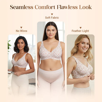 💗LAST DAY SALE 50% OFF⚡50K+ SOLD!💕 Wireless Womens Comfortable Wireless Bras Push Up Bralettes Seamless Tshirts Bras Deep V Everyday Bras