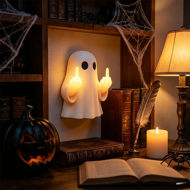 👻🎃Halloween Ghost Middle Finger Night Light💡