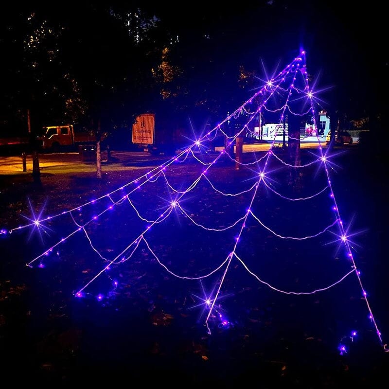 🕸️🕷️Halloween glowing spider web lights🎃