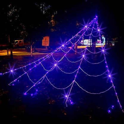 🕸️🕷️Halloween glowing spider web lights🎃