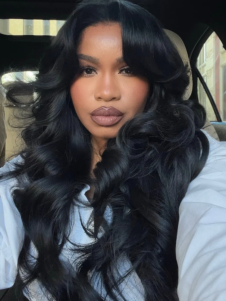 New Loose Body Wave Wig 13x6 HD Lace Frontal Wig With Pre-Plucked Hairline