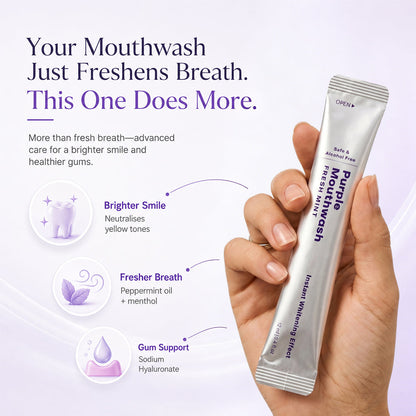 🔥LAST DAY 60% OFF Purple Mouthwash - Sachets 20 Pack