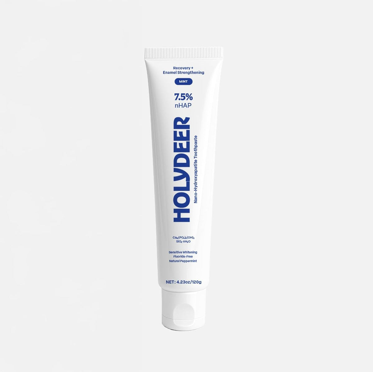 Nano-Hydroxyapatite Toothpaste, Mint, 7.5% nHAP, Fluoride-Free, Sensitive Whitening, Enamel Strengthening, 4.23 oz