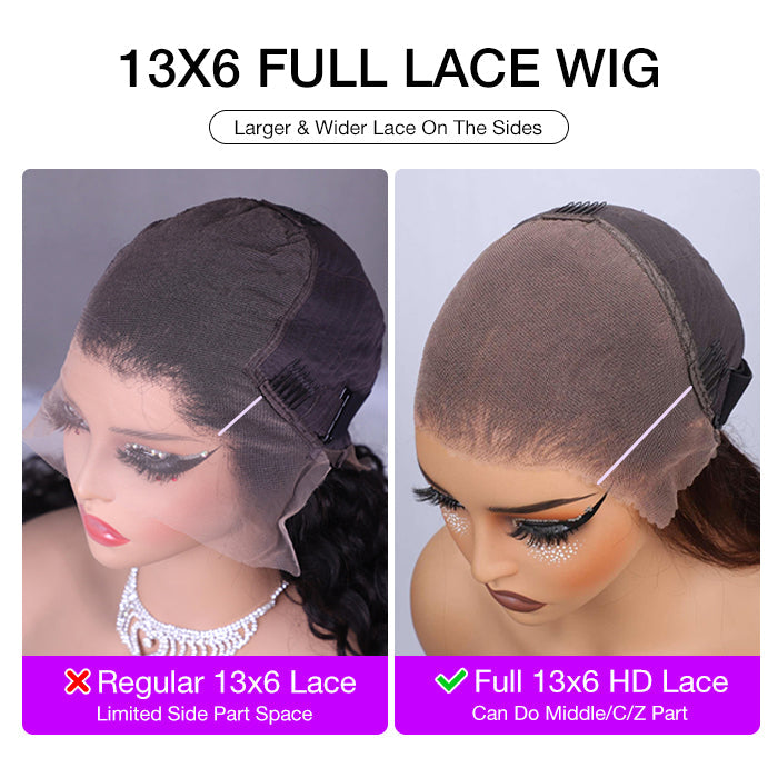 #1B/30 Balayage Highlights 4C Edges Curly Wig 13x6 Full HD Lace Pre Plucked Realistic Hairline Glueless Wig