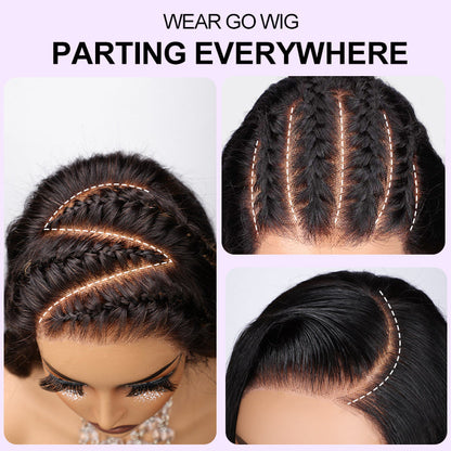 20 inch=$109 Balayage 1B/27 Highlight Body Wave Glueless Pre-Cut 8x5 HD Lace Closure Human Hair Wigs 180% Density