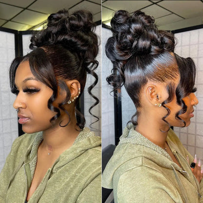 Pre Everything Glueless 360 Lace Wigs Body Wave Human Hair 180% Density Lace Parting Anywhere Fit All Head Size 360 Wig