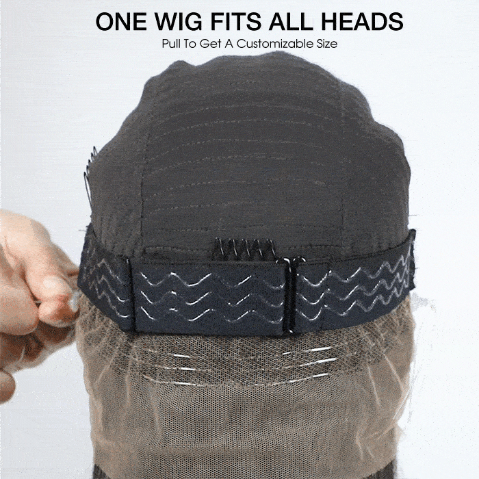 4C Kinky Edge Hairline Kinky Straight Invisi Strap Snug Fit 360 Transparent Lace Frontal Bleached Knots Pre Cut Lace Wig