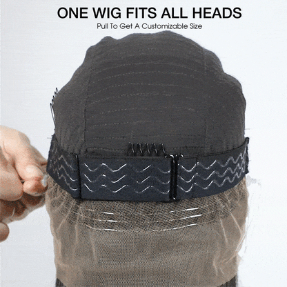 4C Kinky Edge Hairline Kinky Straight Invisi Strap Snug Fit 360 Transparent Lace Frontal Bleached Knots Pre Cut Lace Wig
