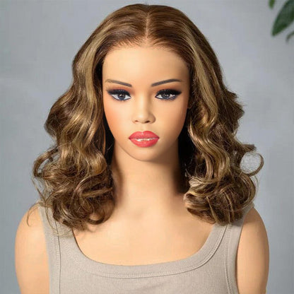 Short Loose Body Wave Pre Cut 8×5  HD Lace Wear Go Glueless Human Hair Wigs 220% Density