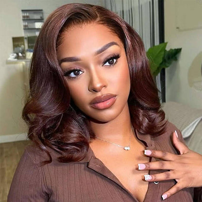 Salon-Quality Loose Body Wave Short Wigs Glueless HD Lace Human Hair Pre Plucked & Bleached Put On Go