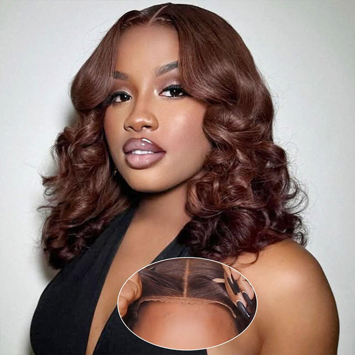 Salon-Quality Loose Body Wave Short Wigs Glueless HD Lace Human Hair Pre Plucked & Bleached Put On Go