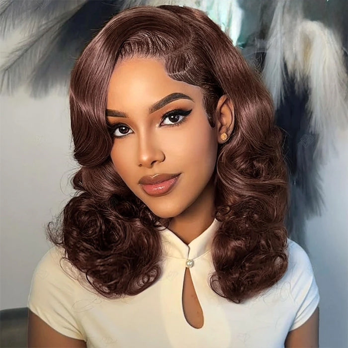 Salon-Quality Loose Body Wave Short Wigs Glueless HD Lace Human Hair Pre Plucked & Bleached Put On Go