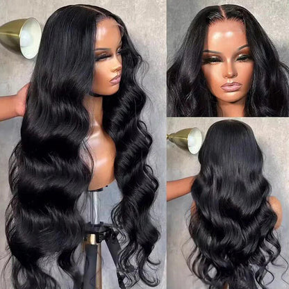 Pre Everything Body Wave Glueless Wig With Elastic Drawstring 8x5 Closure HD Lace Human Hair Long Wig Pre-Cut Lace with Natural Hairline