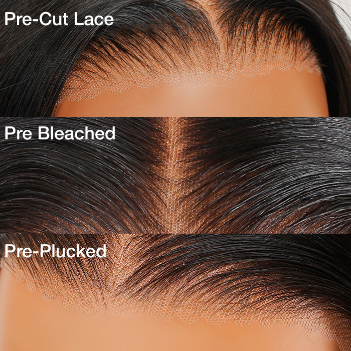 Deep Wave 4x4 HD Lace Closure Wig Pre Cut & Plucked & Bleached Put on go® Glueless Wig Beginner Friendly