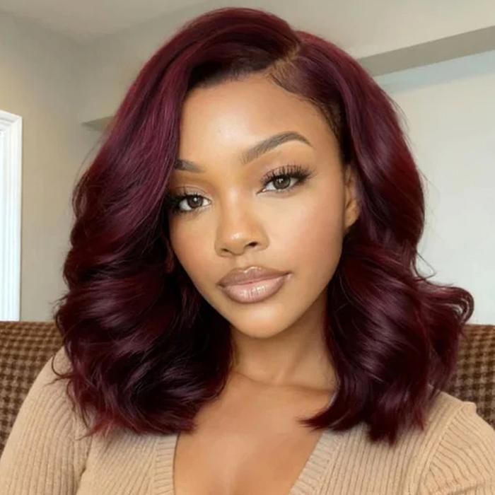 Salon-Quality Loose Body Wave Short Wigs Glueless HD Lace Human Hair Pre Plucked & Bleached Put On Go