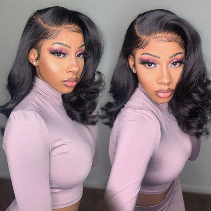 Glueless Pre-Cut 8×5 Lace Closure Wig Body Wave 13*4 HD Lace Front Human Hair Wigs Bleached Knots Beginner Friendly