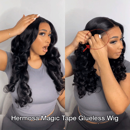 3D Body Wave Ear to Ear 13x6 Lace Frontal Wig Pre Plucked Pre Bleached Pre Cut Gluless Wig