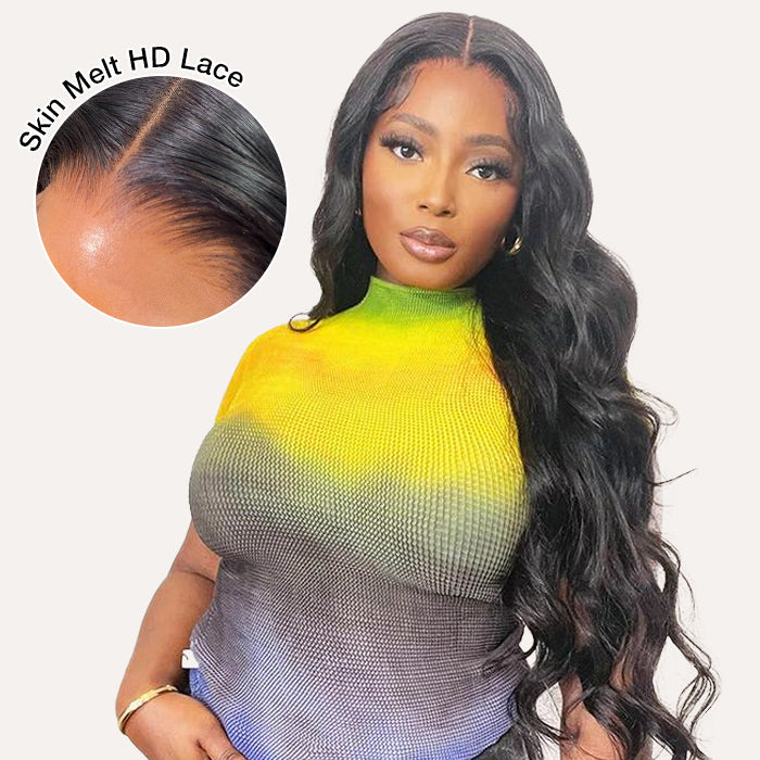 Skin Melt Body Wave 5x5 HD Lace ClosureWigs Pre-Plucked LaceClosure Human Hair Wig