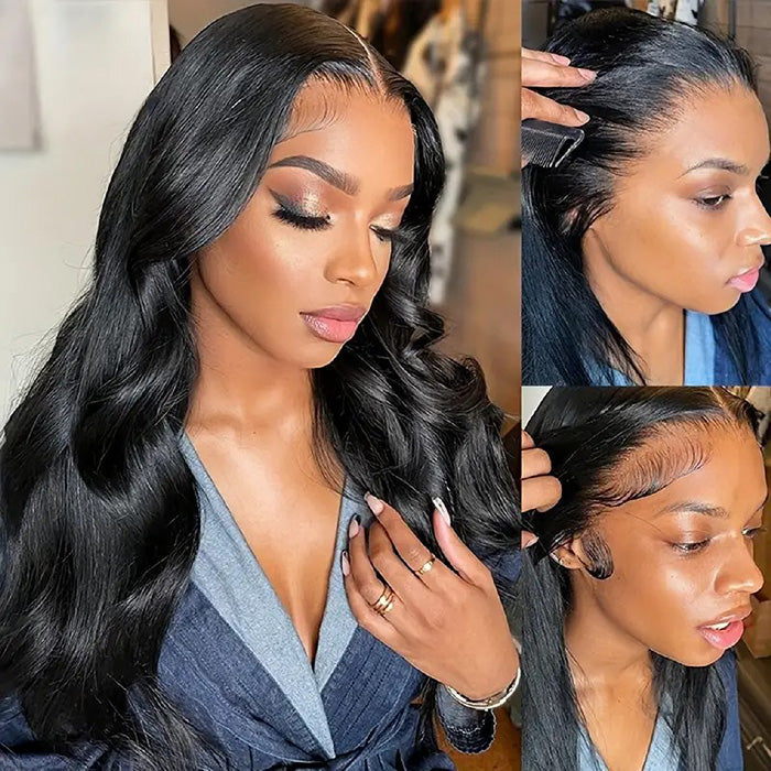Skin Melt Body Wave 5x5 HD Lace ClosureWigs Pre-Plucked LaceClosure Human Hair Wig