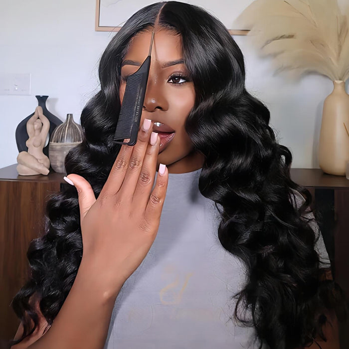 Skin Melt Body Wave 5x5 HD Lace ClosureWigs Pre-Plucked LaceClosure Human Hair Wig