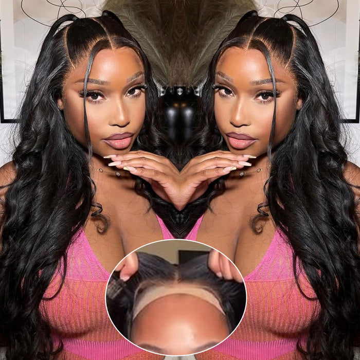 Skin Melt Body Wave 5x5 HD Lace ClosureWigs Pre-Plucked LaceClosure Human Hair Wig