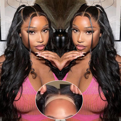 Skin Melt Body Wave 5x5 HD Lace ClosureWigs Pre-Plucked LaceClosure Human Hair Wig