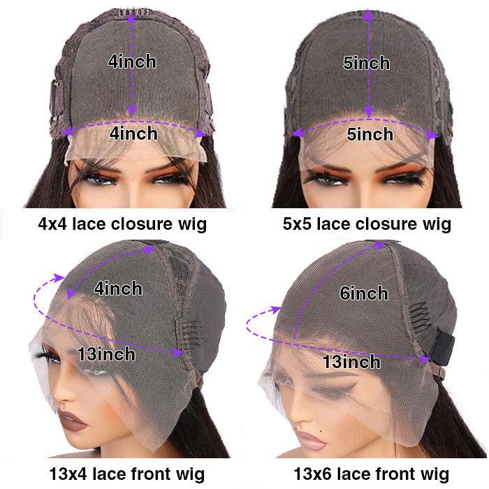 #33 Reddish Brown Color Body Wave 13x4/5x5 HD Lace Frontal Wigs Short Bob Red Brown Wig 220% Density