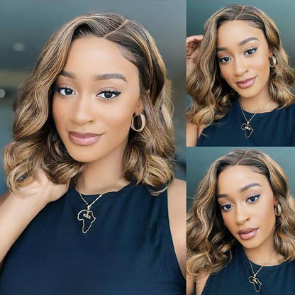 Salon-Quality Loose Body Wave Short Wigs Glueless HD Lace Human Hair Pre Plucked & Bleached Put On Go